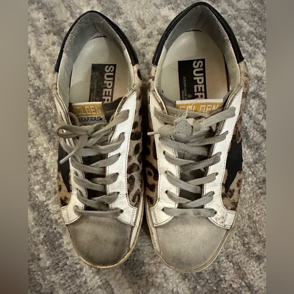 Golden Goose Low Star Cheetah print -Size 37